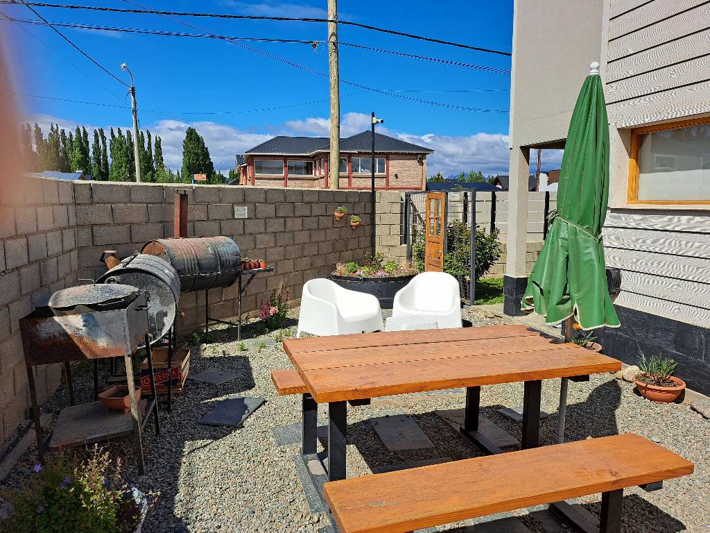 The garden with grills